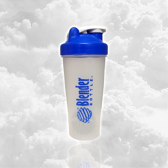 BlenderBottle Classic (1st Gen) Clear/Blue (Discontinued Style) 28-Ounce - Picture 2 of 3